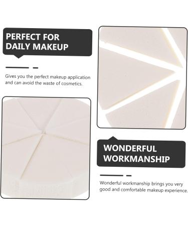 4 Sets Triangular Sponge Puff Wedge Makeup Sponge Loose Touch Makeup Portable Blender Makeup Puffs for Powder Emulsion Girls Face Dry Touch White - Buy Online on GoSupps.com