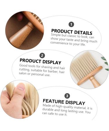 DOITOOL 1pc Hair Brush Hair Remover Brush Barber Mens Hairbrush Barber Haircut Duste Face Cleaner Brush Men Neck Salon Duster Practical Beard Brush Dedicated Man Beech Soft Brush 10.6X4.7cm As Shown - Buy Online on GoSupps.com