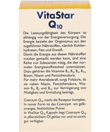 Buy Vitastar Q10 Capsules (60 Pieces) - Premium Antioxidant Supplement for Energy & Heart Health | International Shipping Available - Buy Online on GoSupps.com