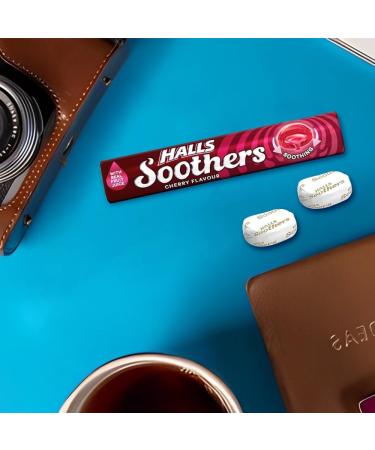 Halls Soothers 4 Cherry Flavour with Real Fruit Juice - Liquid Centre for Instant Refreshment | VR Angel - Buy Online on GoSupps.com