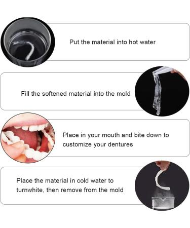 Frenzify Silica Dentures - Quick Repair for Upper & Lower Jaw | Perfect Smile Instantly - Buy Online on GoSupps.com