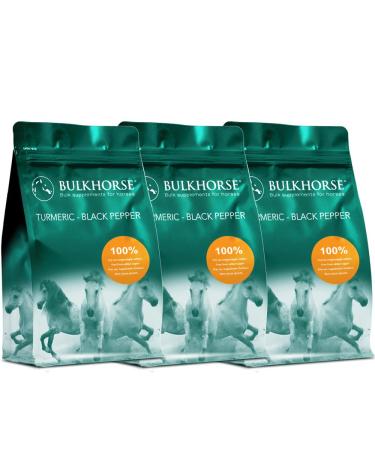 Bulkhorse turmeric + black pepper |Turmeric for the joint function and digestion |100% free of added sugar |3000 g 3 kg (1 -pack)