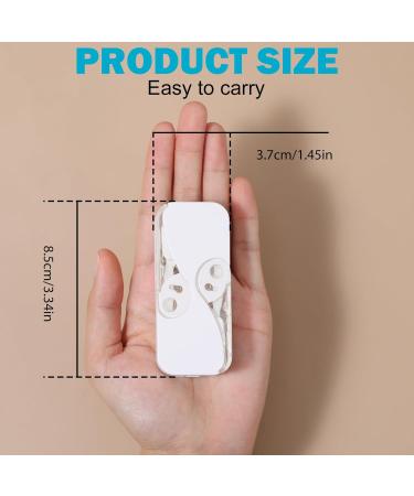 Portable Tooth Powder & Floss Picks - Travel Tooth Flap Pocket Keeper Box | 4 Pieces for Home & Travel - Buy Online on GoSupps.com