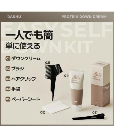 DASHU For Men Protein Down Cream 3.38 fl oz - DIY Kit for down perm Natural Hair Straightener Side Hair Tamer - Buy Online on GoSupps.com