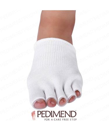 Pedimend Gel Lined 5 Toe Socks (1PAIR) - Moisturise Dry Skin - SPA Gel Open Toe Socks Therapeutic and Soothing for Aching Tired Feet - Separator Your Toes - Foot Care - Buy Online on GoSupps.com