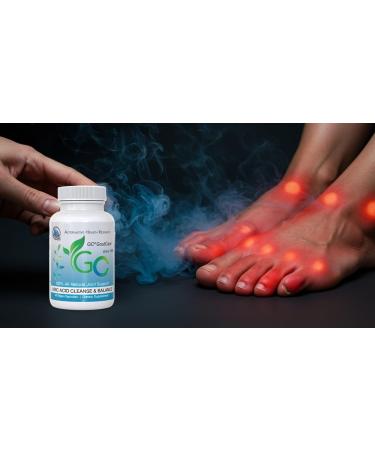 GC GoutCare 6 Bottle Pack- Uric Acid Management and Joint Support Featuring Turmeric Garlic Milk Thistle and More - (90 Capsules in Each Bottle x 6) - Buy Online on GoSupps.com