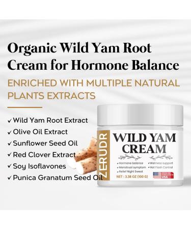 Wild Yam Cream for Hormone Balance - Dr. Barbara's Organic Menopause Support Cream for Hot Flashes & Night Sweats Relief - 100G - Buy Online on GoSupps.com