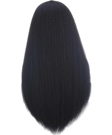Xtrend 26 Inch Kinky Straight Yaki Headband Wig for Black Women - Natural Looking Synthetic Hair, Easy to Wear - 1B# Black Color - 26 Inch - Buy Online on GoSupps.com