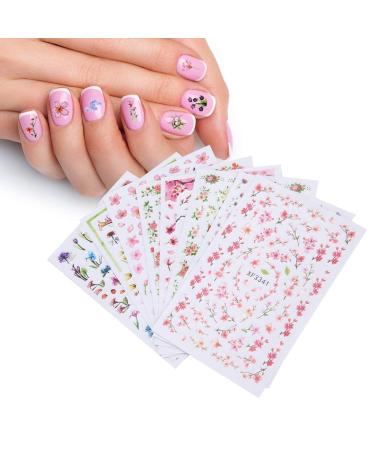 Nail Art Stickers Ladies Nail Stickers Self Adhesive DIY Nail Art Decorations Nail Art Decal Tools Nail Art Supplies