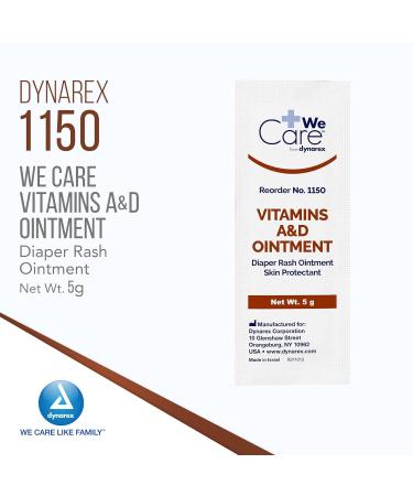 Dynarex Vitamins A & D Ointment Skin Protectant - 3 Boxes of 144 5g Packets - Buy Online on GoSupps.com