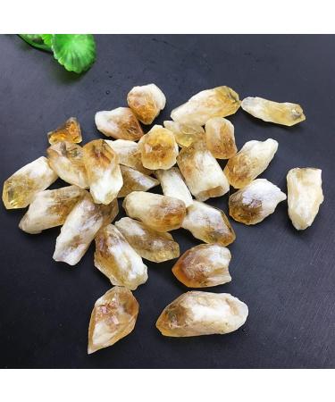 50g Natural Brazilian Citrine Yellow Quartz Crystal Coarse Point Bulk Minerals Stones ningxiao (Color : 300g Size : About20-30mm) About20-30mm 300g - Buy Online on GoSupps.com