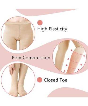 4 Pairs Compression Pantyhose 20-30mmHg for Women - Firm Support Stockings for Swelling, Varicose Veins, Edema & Pregnancy - Buy Online on GoSupps.com