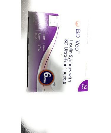 BD Ultra-Fine Insulin Syringes 31G 3/10cc 6mm - 100ct | Half Unit Syringes - Buy Online on GoSupps.com