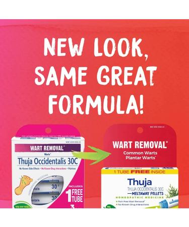 Boiron Thuja Occidentalis 30C - Wart Removal - 3 Tubes & 80 Pellets Each - Buy Online on GoSupps.com