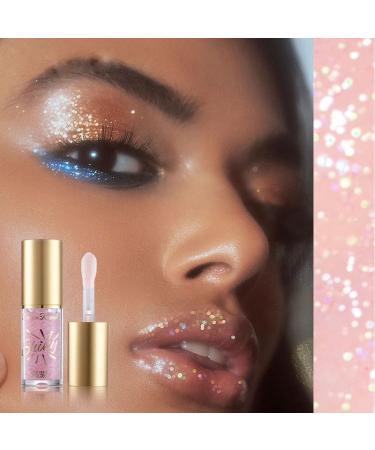 Buy Glitter Lip Oil - Hydrating Tinted Lip Balm & Shimmery Lip Gloss | Nourishing Non-Sticky Lip Care - Buy Online on GoSupps.com