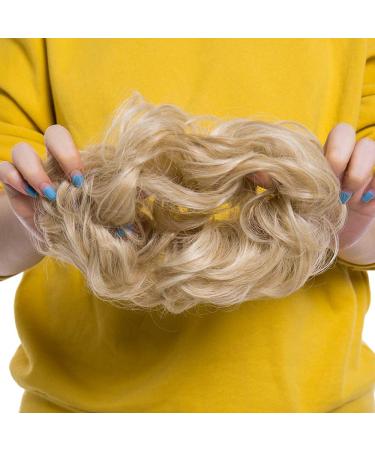 Tess Hair Part Dutt - Blonde Mix Hair Tie for Wavy Thick Updos | International Shipping Available - Buy Online on GoSupps.com