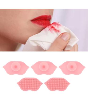 Silicone Exfoliating Lip Brush Set - 5 PCS Deep Cleaning Portable Travel-Friendly Lip Scrubbers with Sucking Cup - Buy Online on GoSupps.com