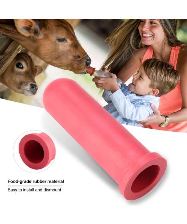 Zerodis 5PCS Farm Animal Feeding Milk Nipple - 10cm Rubber Drinking Feeder Nipples for Calf Livestock - Buy Online on GoSupps.com