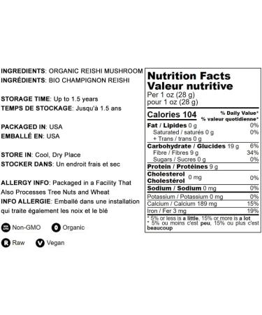 Food to Live Organic Red Reishi Mushroom Powder 12 Ounces All Natural Vegan Superfood for Immunity and Holistic Wellness. Rich in Antioxidants & Nutrients. Non-GMO. 100% Pure. Great for Smoothies. 12 Ounce (Pack of 1) - Buy Online on GoSupps.com