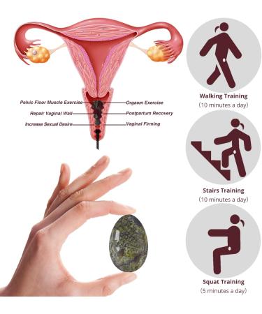 Yoni Egg Dragon Bloodstone - Kegel Exercise Balls for Pelvic Floor Strength | Natural Jade | Includes Box - Buy Online on GoSupps.com