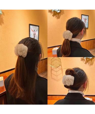 Hair Pins For Women Hair Claw Clips Barrettes Plush Hair Catch Barrette Jaw Clamp Half Bun Hairpins Hairgrip Headwear (Color : H) - Buy Online on GoSupps.com