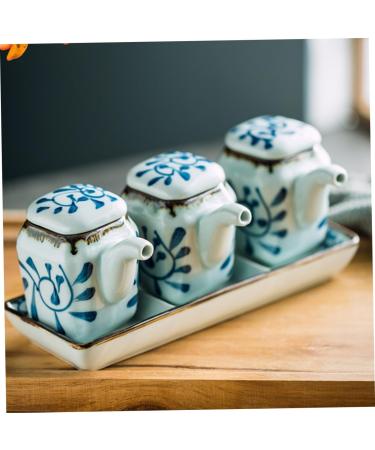 Zerodeko Ceramic Soy Sauce Pot Oil Bottle Home Supply Sauce Bottle Coffee Syrup Dispenser Soy Sauce Container Soy Sauce Dispenser Bottle Dressing Container Oil Can Ceramics Japanese-style - Buy Online on GoSupps.com