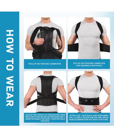 Posture Corrector for Men & Women | Adjustable Back Brace for Hunchback & Pain Relief - Buy Online on GoSupps.com