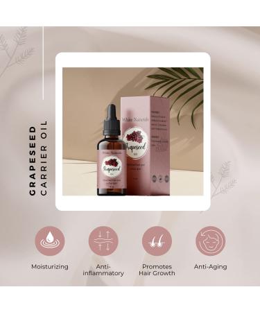 4 oz Grapeseed Oil - 100% Pure, Cold-Pressed for Massage, Cooking & Aromatherapy - Vitamin-Rich E, A, K - Buy Online on GoSupps.com