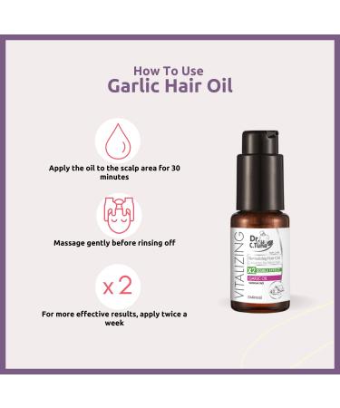FARMASi Dr. C. Tuna Vitalizing Garlic Oil for Hair Growth - Prevent Hair Loss & Thinning - All Natural Vitamin Rich Treatment - 1 fl.oz - Buy Online on GoSupps.com