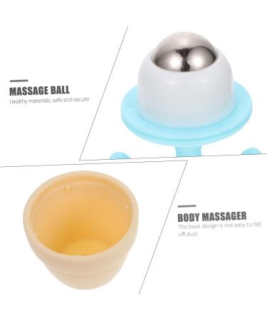 Lurrose 4-Piece Roller Ball Massage Device - Acupressure Foot Roller & Manual Muscle Roller - Optimal Relief for Tired Feet & Muscles - 6.5x5cm - Buy Online on GoSupps.com