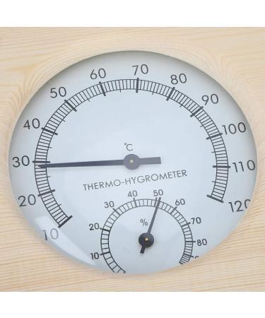 Buy Ghzste Wooden Thermo Hygrometer - Precision Thermometer & Hygrometer for Bathroom Sauna & Room Accessories | International Shipping Available - Buy Online on GoSupps.com