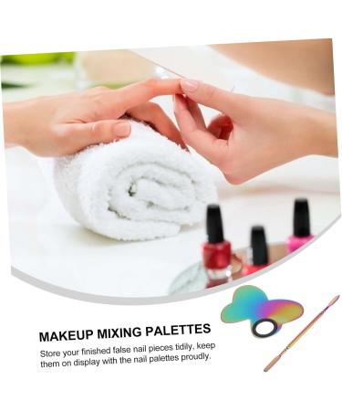 Palette de Maquillage pour Nail Art avec Spatule Surface Facile Nettoyer Palette Fond de Teint pour M lange de Couleurs Outil Pratique pour Cosm tiques - Buy Online on GoSupps.com