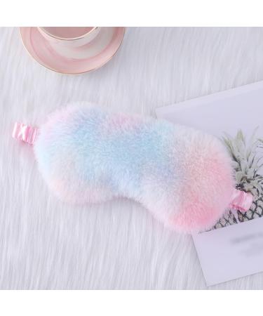 4 Pcs Plush Sleep Masks - Cute Kids Eye Masks & Soft Shades for Women & Girls | Fluffy Blindfolds & Nap Covers - Buy Online on GoSupps.com