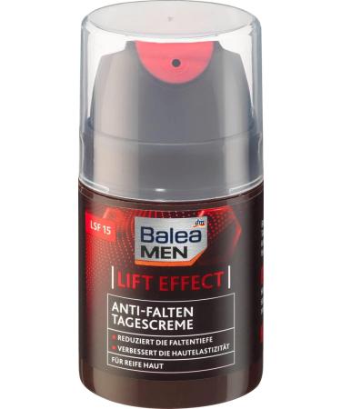 Balea Men day cream antiwrinkle day cream LIFT EFFECT for mature skin reduces wrinkle depth improves skin elasticity SPF 15 50 ml - Buy Online on GoSupps.com