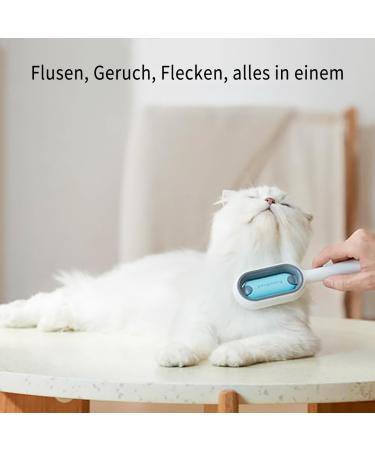 Qerich Animal Hair Removal Brush with Water Tank - Best Cat & Dog Hair Remover for Short Hair - Blue Adhesive Brush - Buy Online on GoSupps.com