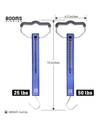 Booms Fishing TS2 Aluminum Tube Fish Scale - 50 lbs Pull Spring Drag Scale - Buy Online on GoSupps.com