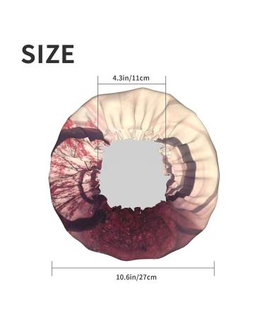 Foggy Forest Jungle Waterproof Shower Cap - One Size Fits All - Perfect for Women with All Hair Types - Buy Online on GoSupps.com