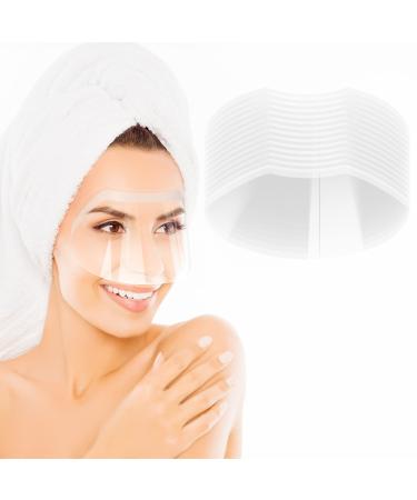 Microblading Face Shield Shower Visor Disposable Clear Eyebrow Shield Goggles Face Cover Bath for Adult Hair Hairspray Eyelash Extension Eye Surgery Aftercare Salon Permanent Makeup (500 Pcs)