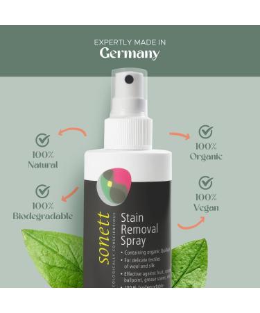 Sonett Organic Stain Removal Spray (Pack of 2) - Vegan & Natural Instant Spot Remover for All Fabrics | Effective Against Fruit Pen & Grease Stains - Buy Online on GoSupps.com