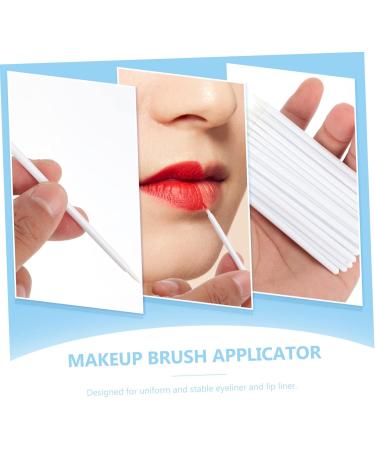 SOESFOUFU 100pcs Disposable Eyeliner Brush Eyeliner Tools and Accessories Mini Lipsticks Makeup Brush White 9x6.5cm White - Buy Online on GoSupps.com