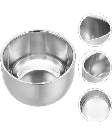 Coheali Double-Layer Shaving Cup | Stainless Steel Travel Foam & Soap Holder | Wet Shave Accessories with Sunflower Design - Buy Online on GoSupps.com