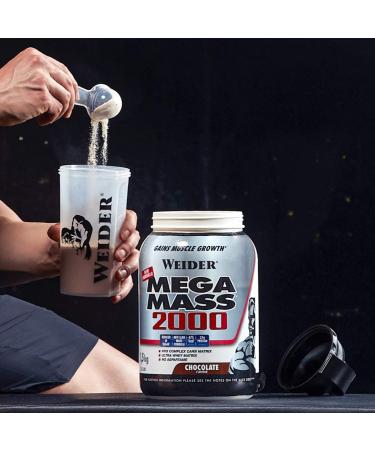  Weider Weider Mega Mass 2000 Calories Food Supplement Chocolate 1500 g - Buy Online on GoSupps.com