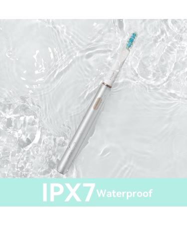 Liberex X1 Sonic Electric Toothbrush - Wireless Rechargeable with Travel Case and Smart Timer - Anti-Splash Motor - Slim Metal Handle - Buy Online on GoSupps.com