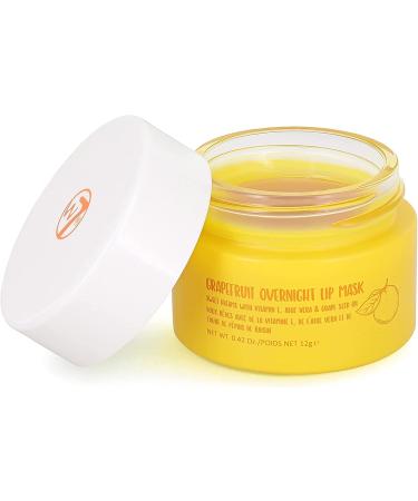 W7 Sweet Dreams Overnight Grapefruit Lip Mask - Vitamin E Aloe Vera and Grape Seed Oil - For Hydrated Full Looking & Irresistible Lips - 2 Pack - 12ml 12 ml (Pack of 2) Grapefruit - Buy Online on GoSupps.com