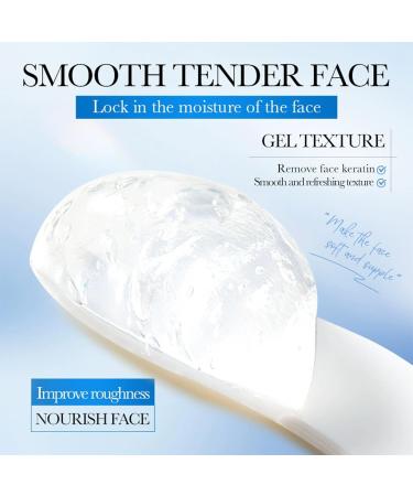 Coconut Oil Exfoliating Gel Moisturizer Face Body Scrub Gel Natural Exfoliator with Deep Cleansing Unclogs Pores Improves Texture Enhances Radiance Nourishes Dry Skin Removes Dead Cells 4.94 oz - Buy Online on GoSupps.com