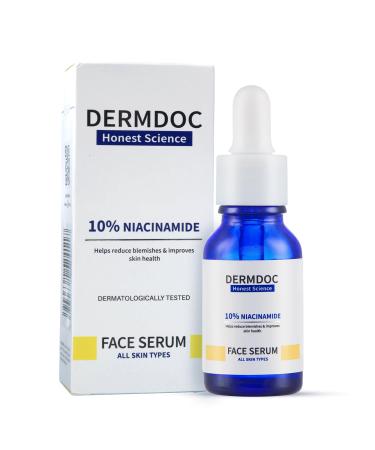 DermDoc 10% Niacinamide Face Serum 30ml | All Skin Types | Improves Skin Texture | Hydrates and Moisturizes
