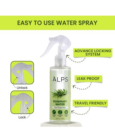 Alps- Good'ness Rosemary Water Hair Spray for Hair Regrowth - 200 ml - Buy Online on GoSupps.com
