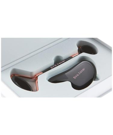 EVA JANE Roller & Gua Sha Stone Set - Anti-Aging Black Obsidian Facial Care Tool for Relaxation & Skin Benefits - Buy Online on GoSupps.com