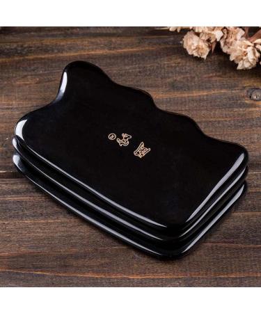 10cm Bian Stone Scraping Board - Facial Massager & Gua Sha Stone for Anti-Aging Muscle Relaxation & Spa Skincare - Eye Chin Neck & Body Relief - Buy Online on GoSupps.com