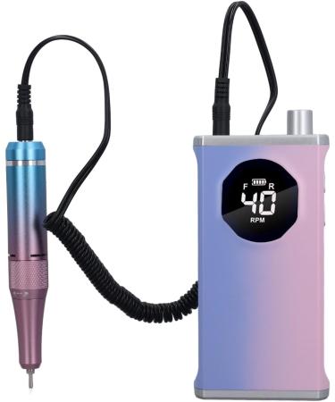 Professional 40000RPM Rechargeable Nail Drill Kit Portable Multi Functional with High Efficiency Quick Polish for Polishing (Gradient Pink) - Buy Online on GoSupps.com